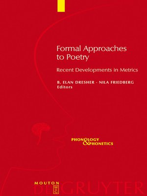 cover image of Formal Approaches to Poetry